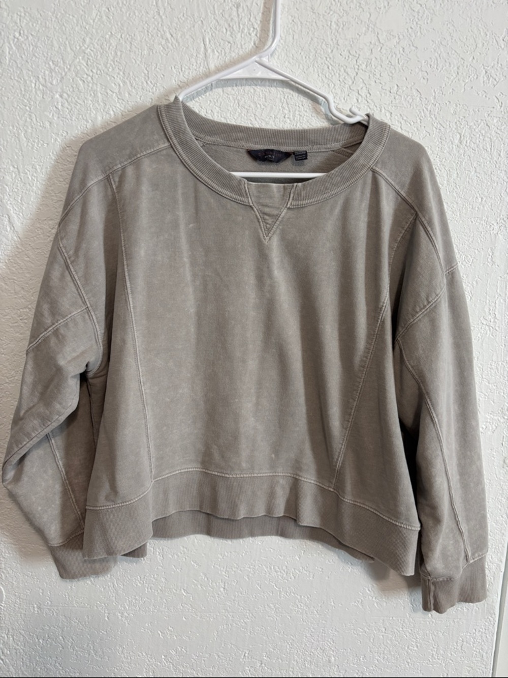 Danskin Taupe Crewneck Sweatshirt